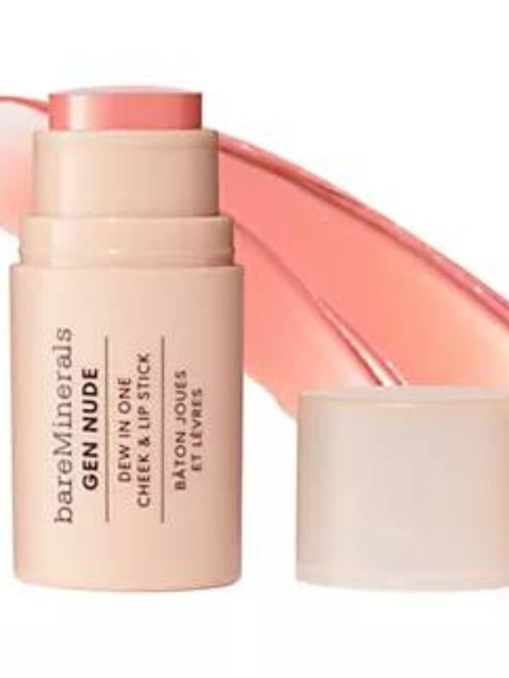 bareMinerals Gen Nude Dew In One Cheek & Lip Stick-'Call My Blush' Full Size-NWT